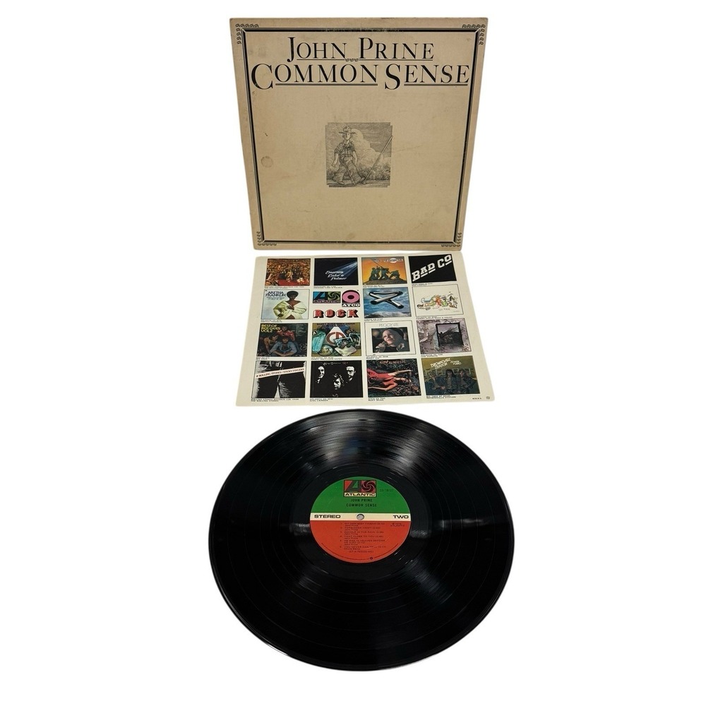 John Prine Common Sense 1975 Atlantic SD 18127 Vinyl LP NM- VG+ Jacket Insert